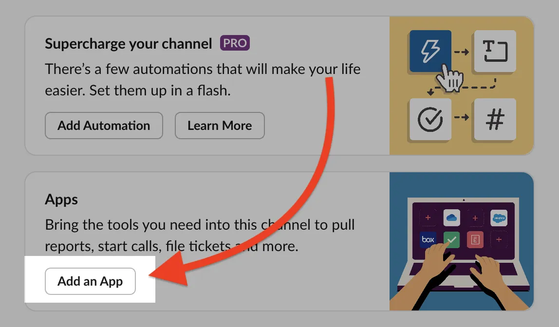 Add an app button