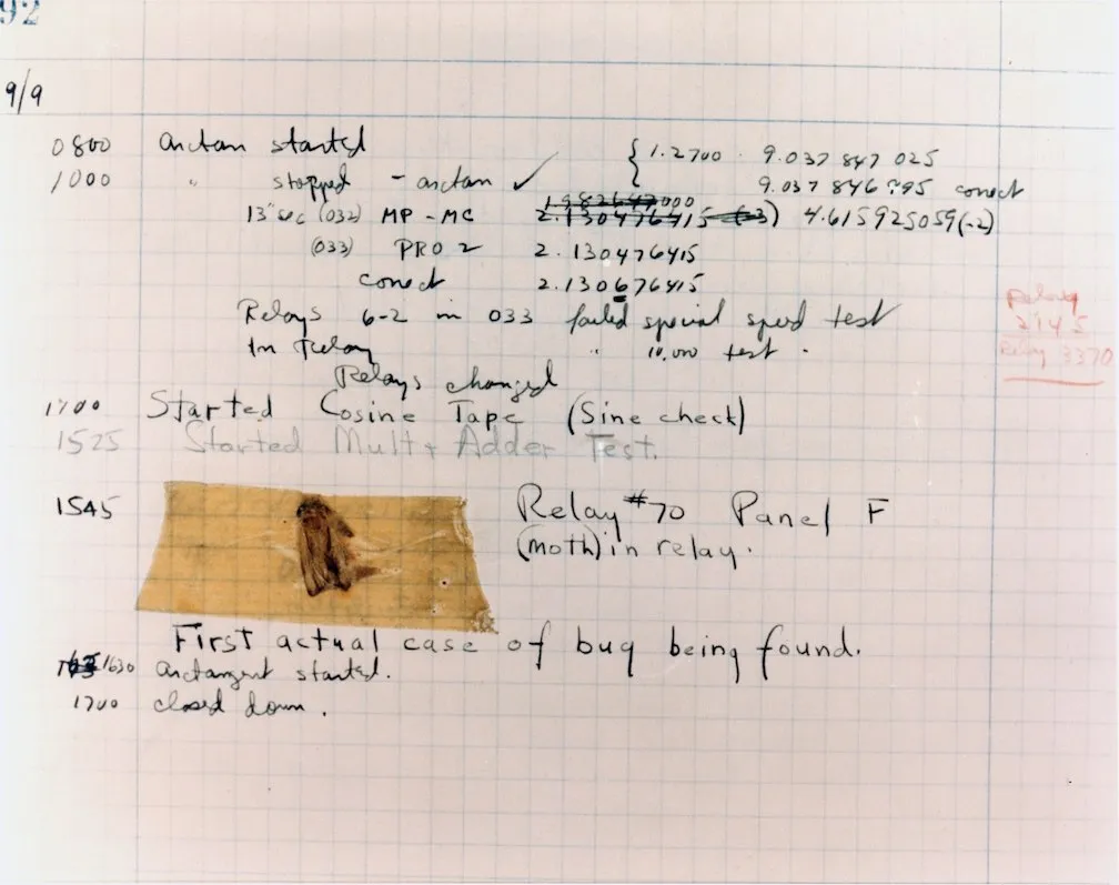 First computer bug (1945)